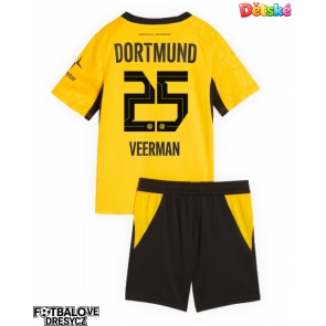 Borussia Dortmund Joey Veerman #25 Dětské Domácí dres komplet 2026-27 Krátký Rukáv (+ trenýrky)